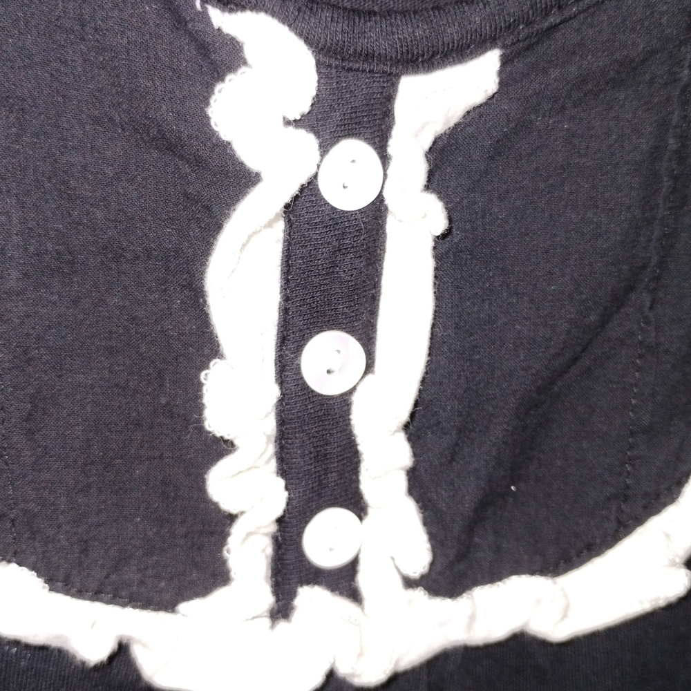 Energie Black Ruffle Trim Peplum Tee -size  Medium - Picture 16 of 16